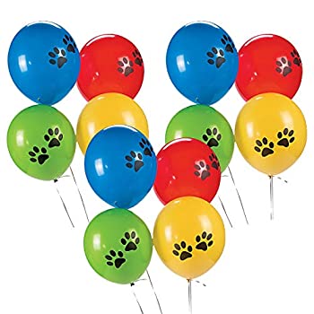 【中古】【39shop】【輸入品・未使用】Paw★Print Latex Balloons - 12 Ct（新古品）｜アトリエ絵利奈