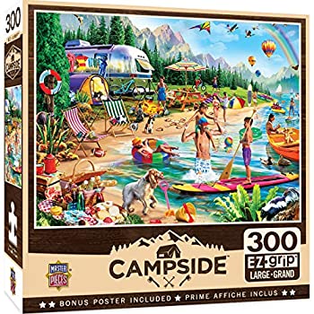 【中古】【39shop】【輸入品・未使用】MasterPieces★ジグソーパズル キャンプサイド 湖での日 300ピース Ezgrip(新古品)|アトリエ絵利奈