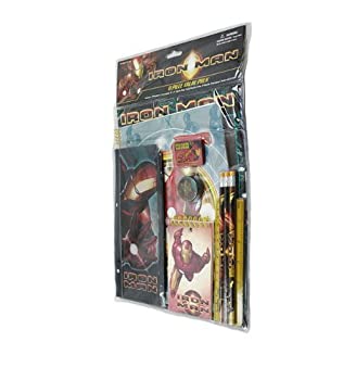 【中古】【輸入品・未使用】Stationery Set - Marvel - Iron Man 11 pcs Value Pack School Supply画像