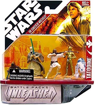【中古】【インポート品・未当て嵌める】Star Wars Unleashed Battle 4 Pack Episode 4 Luke \u0026 Droids