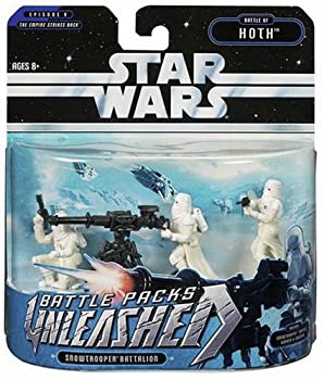 【中古】【インポート品・未当て嵌める】Star Wars Unleashed Battle 4 Pack Snowtrooprr Captain \u0026 Gunners
