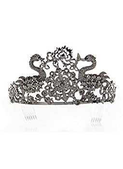 【中古】【39shop】【輸入品・未使用】(One★Size Black) - elope Black Jewelled Tiara（新古品）｜アトリエ絵利奈