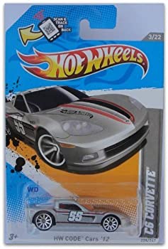 【中古】【インポート品・未当て嵌める】Hot Wheels Code Cars \u002712- C6 Corvette おもちゃ-車