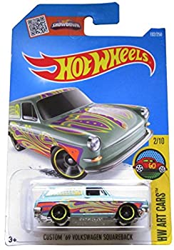 【中古】【輸入品・未使用】Hot Wheels 2016 HW Art Cars Custom '69 Volkswagen Squareback [Light Green] 192/250
