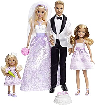 【中古】【輸入品・未使用】(バービー) Berbie 「I Can Be A Bride」 ウエディングデーの限定セット 4体入り バービー ケン ステイシー チェルシー