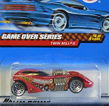 【中古】【インポート品・未当て嵌める】Mattel Hot Wheels 1999 1:64 Scale Game Over Series Red Twin Mill II Die Cast Car 4/4 乗り物のおもちゃ-おもちゃ-ミニカー・トイカー