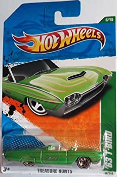【中古】【インポート品・未当て嵌める】2011 Hot Wheels \u002763 T-Bird (1963 Ford Thunderbird convertible) T-Hunt 6 of 15 #56 Green regular treasure hunt おもちゃ-乗り物のおもちゃ-ミニカー・トイカー