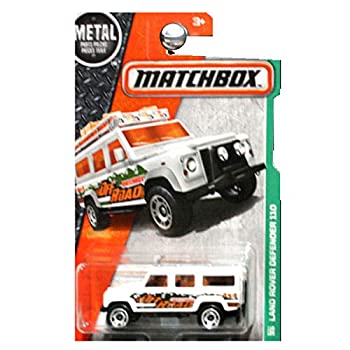 【中古】【インポート品・未当て嵌める】2011 Matchbox Land Rover Defender 110 White #100 of 100 おもちゃ-車