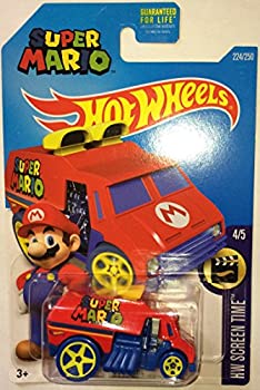 【中古】【インポート品・未当て嵌める】Hot Wheels 2016 HW Screen Time Super Mario Cool-One Die-Cast Vehicle #224/250 ミニカー・トイカー-乗り物のおもちゃ-おもちゃ