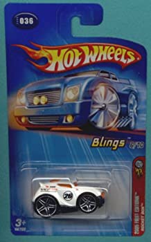 【中古】【輸入品・未使用】Mattel Hot Wheels 2005 Blings 1:64 Scale White Rocket Box Die Cast Car #036