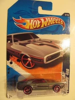 【中古】【インポート品・未当て嵌める】2011 Hot Wheels \u002767 PONTIAC FIREBIRD 400 street beasts 6 of 10 #86 dark grey red spoke wheels 車-ミニカー・トイカー-おもちゃ