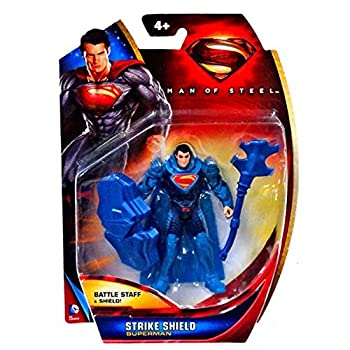 【中古】【インポート品・未当て嵌める】Man of Steel Movie Basic Action Figure Strike Shield Superman