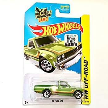 【中古】【インポート品・未当て嵌める】HOT WHEELS HW OFF-ROAD DATSUN 620 125/250 GREEN 車-乗り物のおもちゃ-ミニカー・トイカー
