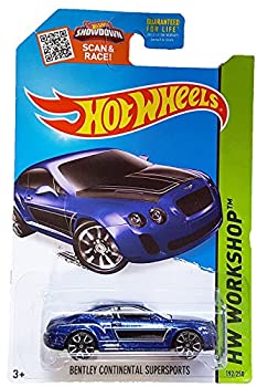 【中古】【輸入品・未使用】Hot Wheels 2015 HW Workshop Bentley Continential Supersports [Blue] 192/250