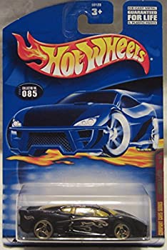 【中古】【インポート品・未当て嵌める】Mattel Hot Wheels 2001 1:64 Scale Black Jaguar XJ 220 Die Cast Car #085 ミニカー・トイカー-乗り物のおもちゃ-車