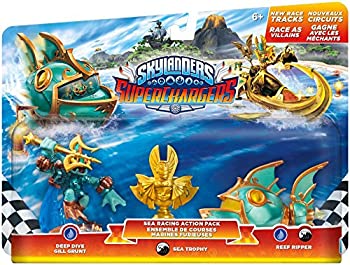 【中古】【インポート品・未当て嵌める】Skylanders SuperChargers 3 Pack - SEA RACING ACTION PACK スカイランダーズスーパーチャージャー スリー容器に並べる - シー・レーシング・アクショ
