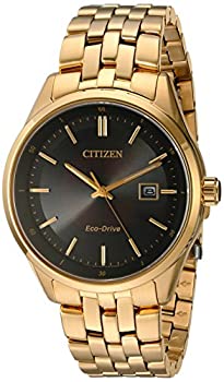 【中古】【インポート品・未当て嵌める】Citizen Men \u0027s eco-drive Watch withサファイア水晶 One Size ゴールド