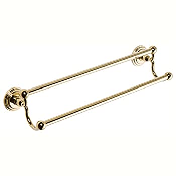 【中古】【39shop】【輸入品・未使用】(Brass)★- Ginger 1122-24/PB - Chelsea 60cm Double Towel Bar - Polished Brass Finish(新古品)|アトリエ絵利奈
