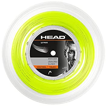 【中古】【インポート品・未当て嵌める】Head(尖端) 山猫 200M一巻き 硬式庭球ガット/1.30粍/黄色