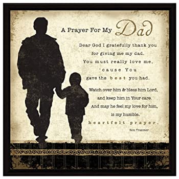 【中古】【輸入品・未使用】A Prayer for My Dad Framed Wall Plaque
