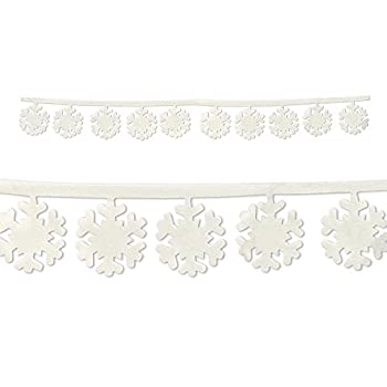 【中古】【輸入品・未使用】Beistle 20366?Fabric Snowflake Garlands、3-feet 27.5