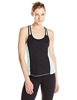 【中古】【輸入品・未使用】Soffe 1501V0FNMED Linear Mesh Run Fast Tank for Junior Black & Beach Glass - Medium