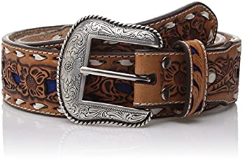 【中古】【輸入品・未使用】Nocona メンズ ナチュラルブルー ワイドバックステッチベルト US サイズ: 32 カラー: ブラウン