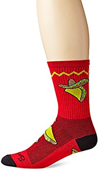 【中古】【39shop】【輸入品・未使用】SockGuyメンズTaco★Tuesdayクルーソックス US サイズ: S カラー: レッド（新古品）｜アトリエ絵利奈