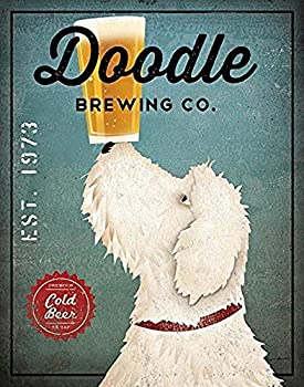 【中古】【輸入品・未使用】ホワイトLabradoodle Brewing Co by Ryan Fowler One 11x14in Paper Poster Print WAP 16721 9,225円