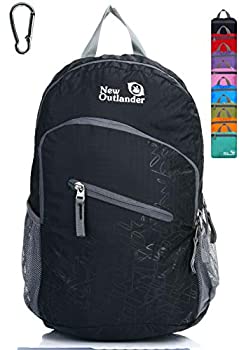 【中古】【輸入品・未使用】Outlander パッカブルハンディ軽量旅行ハイキングバックパックデイパック-ブラック-L