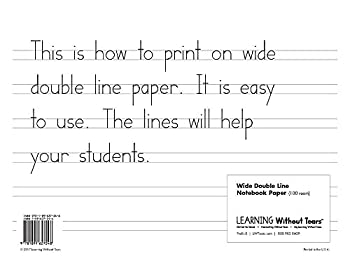 【中古】【輸入品・未使用】Handwriting Without Tears 015730 Double-Lined Wide Notebook Paper, Pack - 100