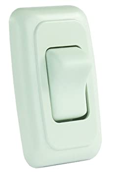 【中古】【輸入品・未使用】JR Products 12005 White Single SPST On-Off Switch with Bezel by JR Products