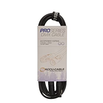 【中古】【輸入品・未使用】Accu Cable AC3PDMX15PRO 3-Pin 15ft DMX Cable by ADJ Products