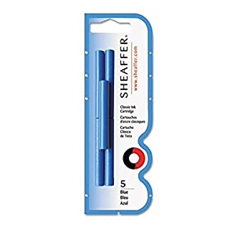 【中古】【輸入品・未使用】Sheaffer Skrip Ink Cartridges Blue 5/Pack PK - SHF96320 by Sheaffer