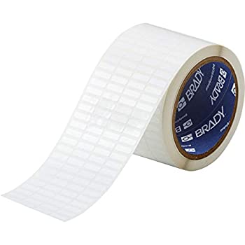 【中古】【インポート品・未当て嵌める】Brady THT-14-473-10 0.65 Width x 0.2 Height B-473 Static Dissipative Polyester Gloss Finish White Thermal Transfer Printable Label (100