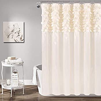【中古】【輸入品・未使用】Lush Decor Lillian Shower Curtain 72-Inch by 72-Inch Beige 8,386円
