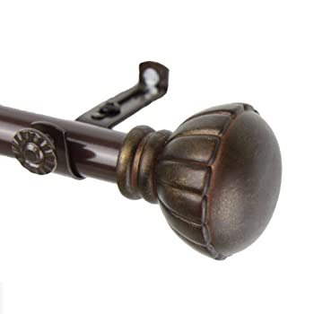 【中古】【39shop】【輸入品・未使用】(28★to 120cm Cocoa) - Rod Desyne Magnolia Window Curtain Rod Set 28 to 120cm Cocoa（新古品）｜アトリエ絵利奈