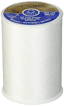 【中古】【輸入品・未使用】Coats & Clark All Purpose Thread 400 Yards White (One Spool of Yarn) (3) by Coats & Clark Inc.