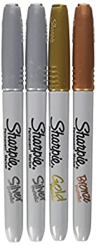【中古】【39shop】【輸入品・未使用】Sharpie★- Fine Point Metallic Permanent Markers - Silver/Gold/Bronze (1-Pack of 4) by Sharpie（新古品）｜アトリエ絵利奈