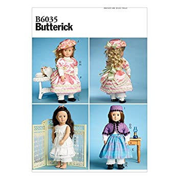 【中古】【39shop】【輸入品・未使用】Butterick★Pattern 6035 Doll Clothing for 18 Doll Multiple Styles by BUTTERICK PATTERNS(新古品)|アトリエ絵利奈