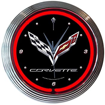 【中古】【インポート品・未当て嵌める】Neoneticsコルベットc7ネオン時辰儀by Neonetics