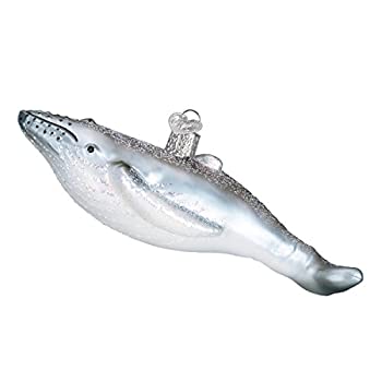 【中古】【輸入品・未使用】Old World Christmas 海と水 動物 ガラス 吹きガラス オーナメント クリスマスツリーのハンプバック クジラ