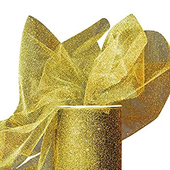 【中古】【輸入品・未使用】Colored Gold Sparkling Tulle Roll 6 X 25yd - Fabric by Paper Mart by Paper Mart