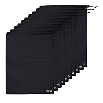【中古】【39shop】【輸入品・未使用】Cosmos★10 pcs Non-Woven Black Colour Shoe Bag with drawstring for travel/carrying（新古品）｜アトリエ絵利奈