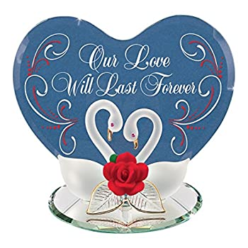 【中古】【輸入品・未使用】ガラスBaron Swans Love of My Life Figurine