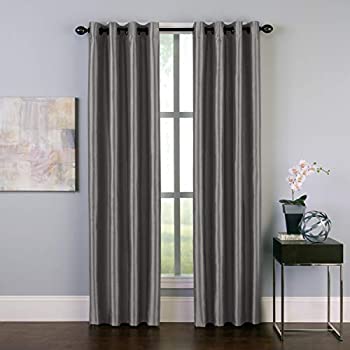 【中古】【輸入品・未使用】Curtainworks マルタ フェイクシルク グロメットカーテンパネル 50×144インチ ピューター 11,218円