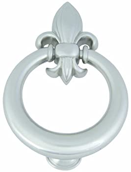 【中古】【39shop】【輸入品・未使用】(Brushed★Nickel) - Atlas Homewares DK636-BRN Fleur D'Lys Brushed Nickel 15cm Door Knocker（新古品）｜アトリエ絵利奈 33,811円
