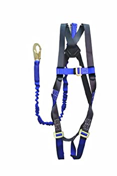 【中古】【輸入品・未使用】Elk River 48013 ConstructionPlus CP+ Polyester/Nylon Full Body Harness with Parachute Mating Buckles and 6' NoPac Lanyard Fits Small to