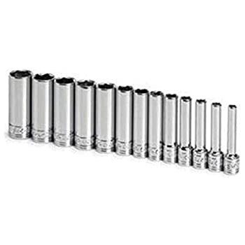 【中古】【輸入品・未使用】S K Hand Tools SKT1312 .25in. Drive 6 Point Metric Deep Socket Set - 13 Pieces