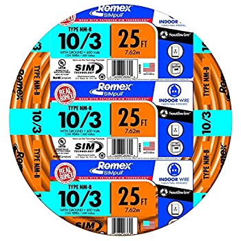 【中古】【輸入品・未使用】Southwire 63948421?10?/ 3wg NMBワイヤ25-foot